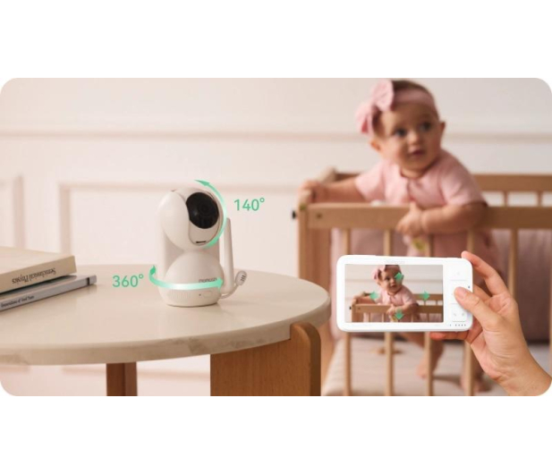 MOMCOZY Niania elektroniczna BM03, 5,5", 1080P FULL HD - 1595007 - zdjęcie 4
